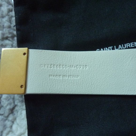 SAINT LAURENT Leather 'YSL' Monogram Star Bracelet - Picture 8 of 13